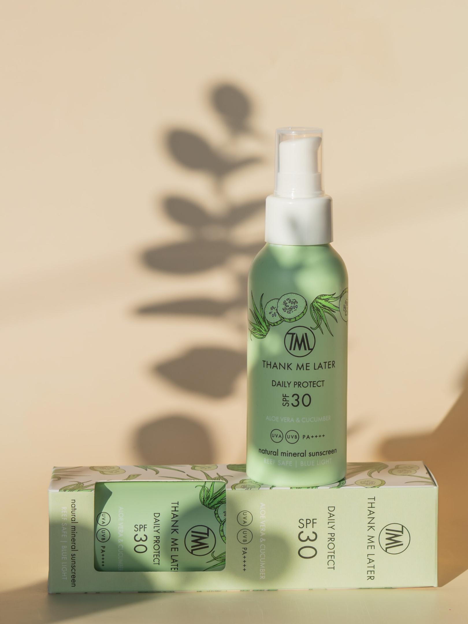 Aloë Vera & Cucumber zonbescherming SPF30 100ml Thank Me Later - Afbeelding 2