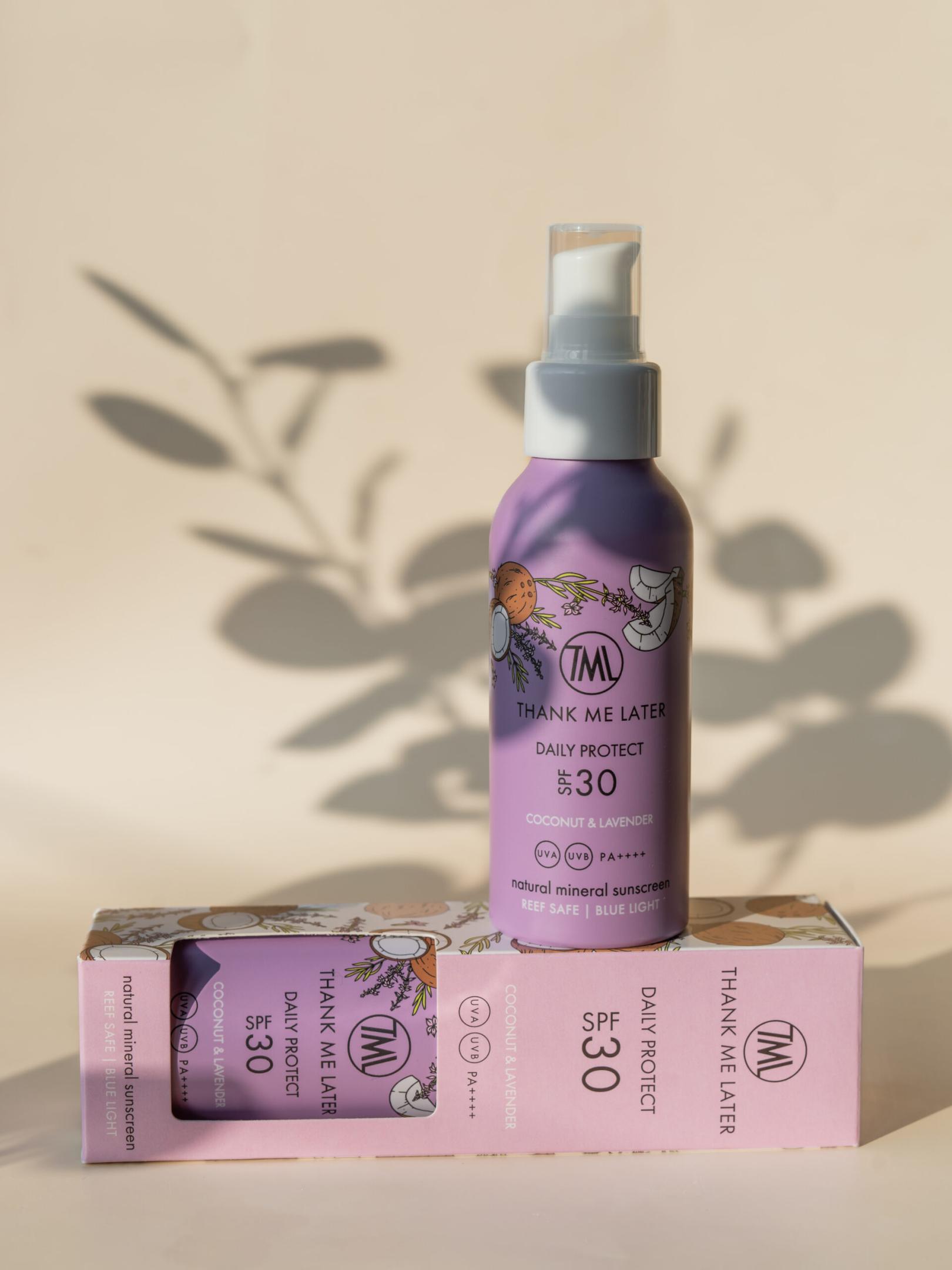 Coconut & Lavender zonbescherming SPF30 100ml Thank Me Later - Afbeelding 3