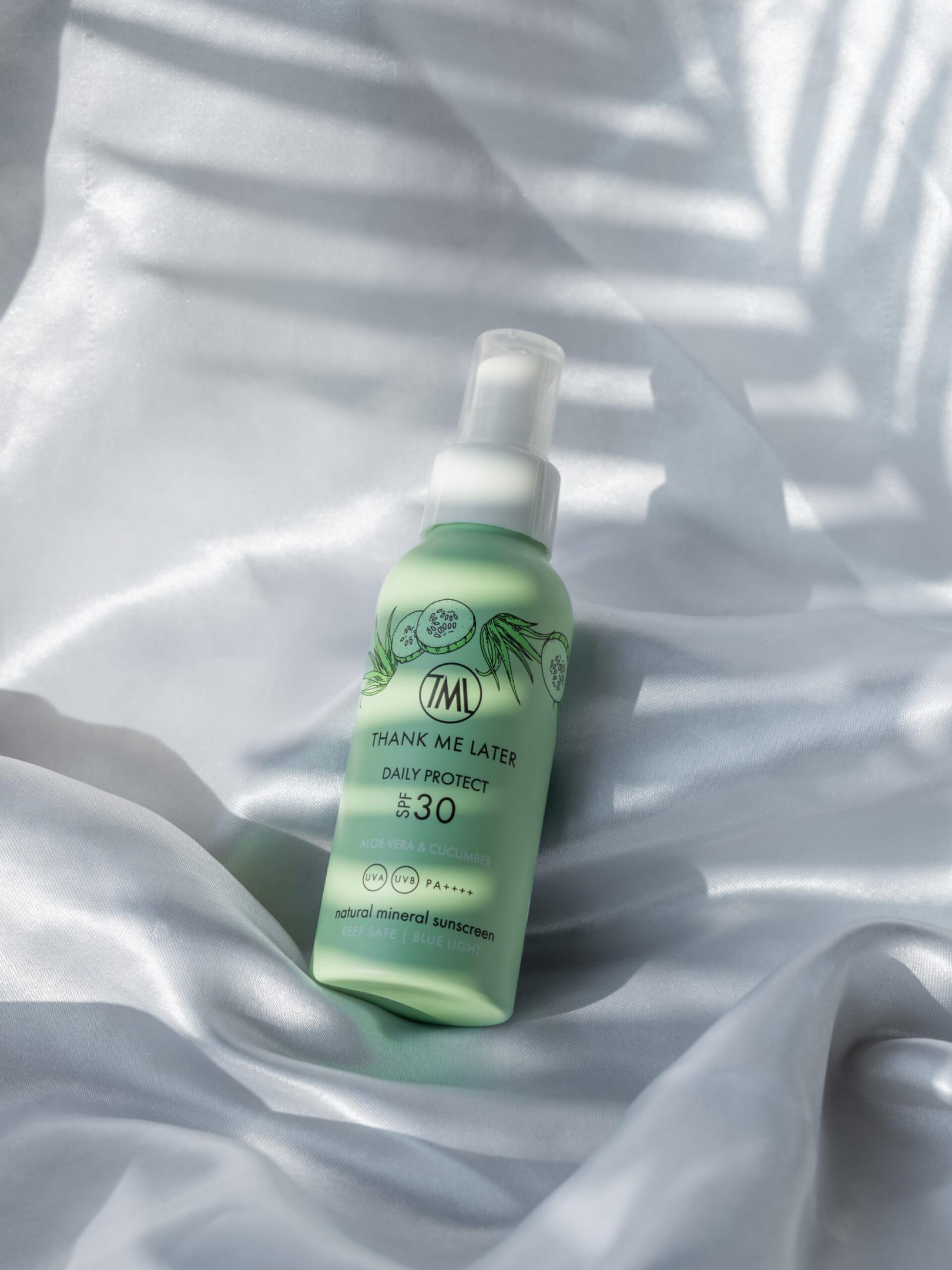 Aloë Vera & Cucumber zonbescherming SPF30 100ml Thank Me Later - Afbeelding 3