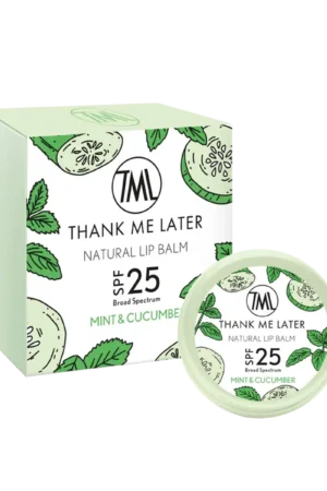 Mint & Cucumber Lipbalm met SPF25 van Thank me later bij YOURSKIN in Apeldoorn