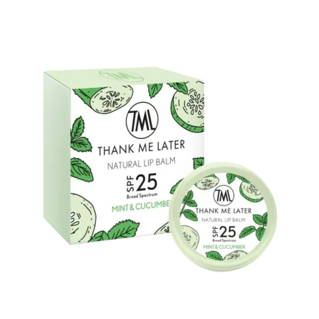 Mint & Cucumber Lipbalm met SPF25 van Thank me later bij YOURSKIN in Apeldoorn